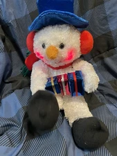 Vintage GEMMY Animated Snowman - Light Up, Laughing, Rocking "Merry Christmas"