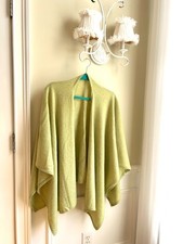 cashmere shawl wrap-cashmere open cardigan-pastel soft light green
