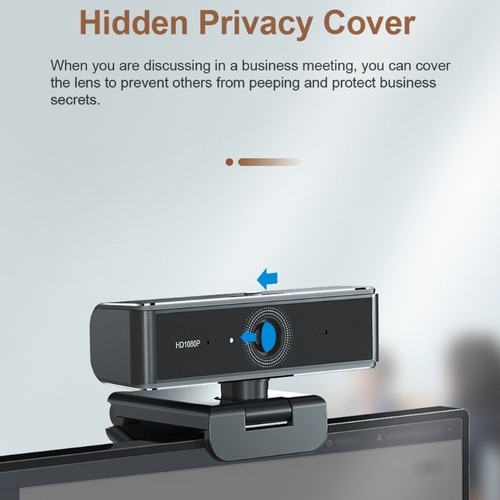 High Definition Widescreen Webcam Computer Usb Free Drive Noise Reduction Laptop - Afbeelding 2 van 8
