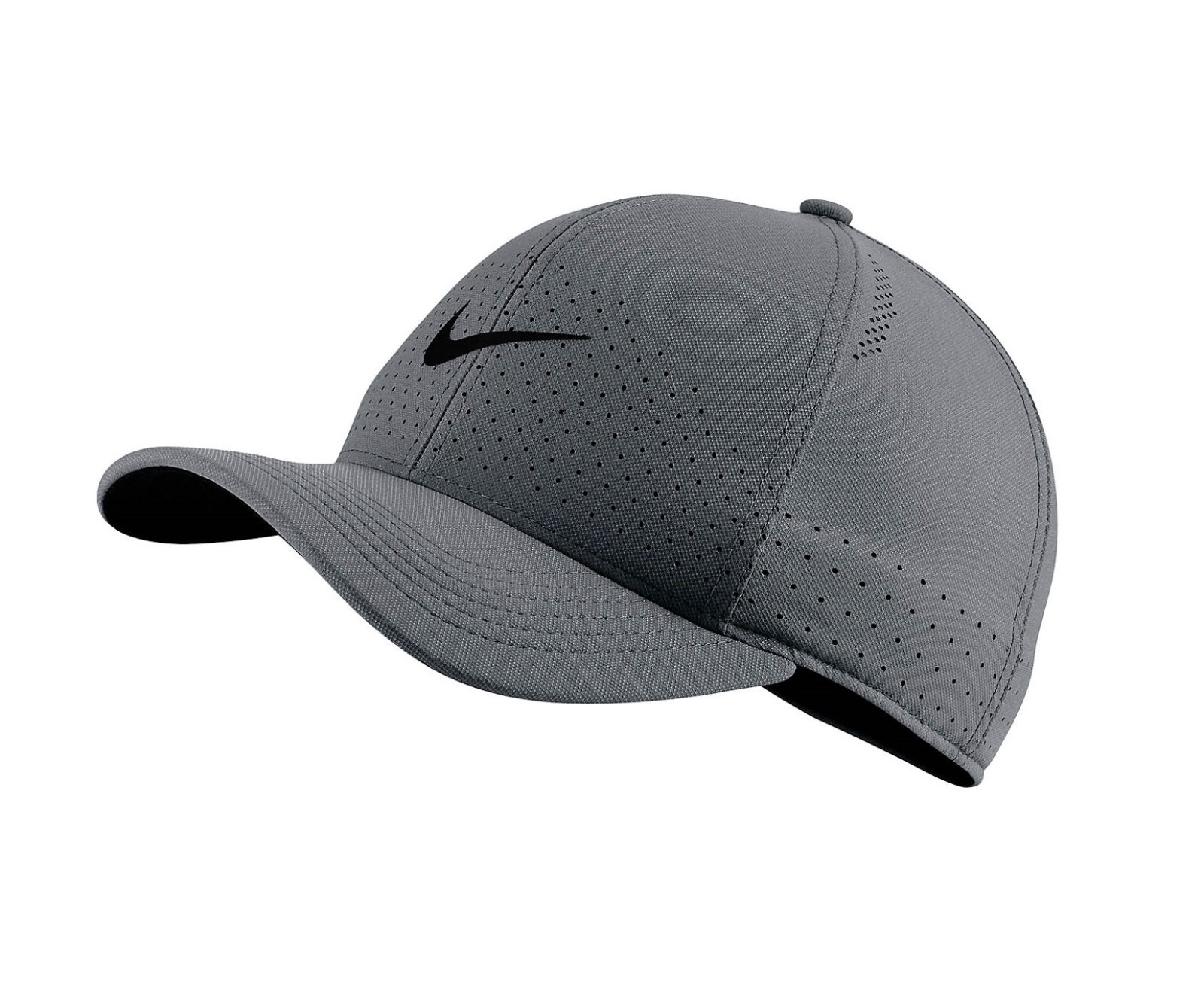 NEW Nike M/L Adult Unisex Classic99 Perf Golf Cap Iron Grey Black Swoosh Dad Hat eBay