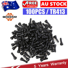 100X Car Auto TR 413 Snap In Tyre (Tire) Valve Rubber Tubeless Short Valve Stems