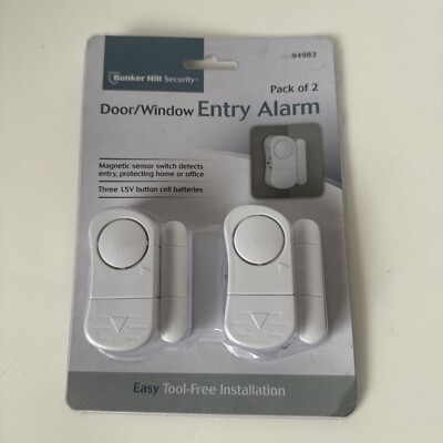 Bunker Hill Security Door / Window Entry Alarm Pack of 2 Item 94983 New Sealed