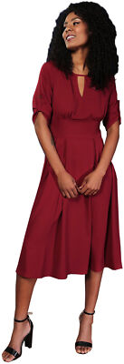 Bright & Beautiful «CLEMENTINE PLAIN» Vintage 50s Swing Dress KLEID Rockabilly