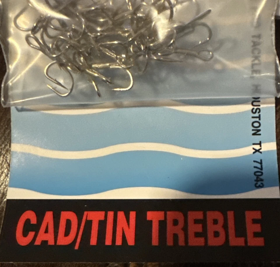 20 Pack~Lee Pro Tackle~TKC8 Cad/Tin Treble Hook Size: 8   NEW! - Image 4 of 4