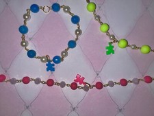 Autism Awareness Beaded Bracelet