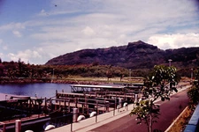 JULY 1969 Marina On Wailua River Kauai Hawaii Ektachrome Slide Ref V-F