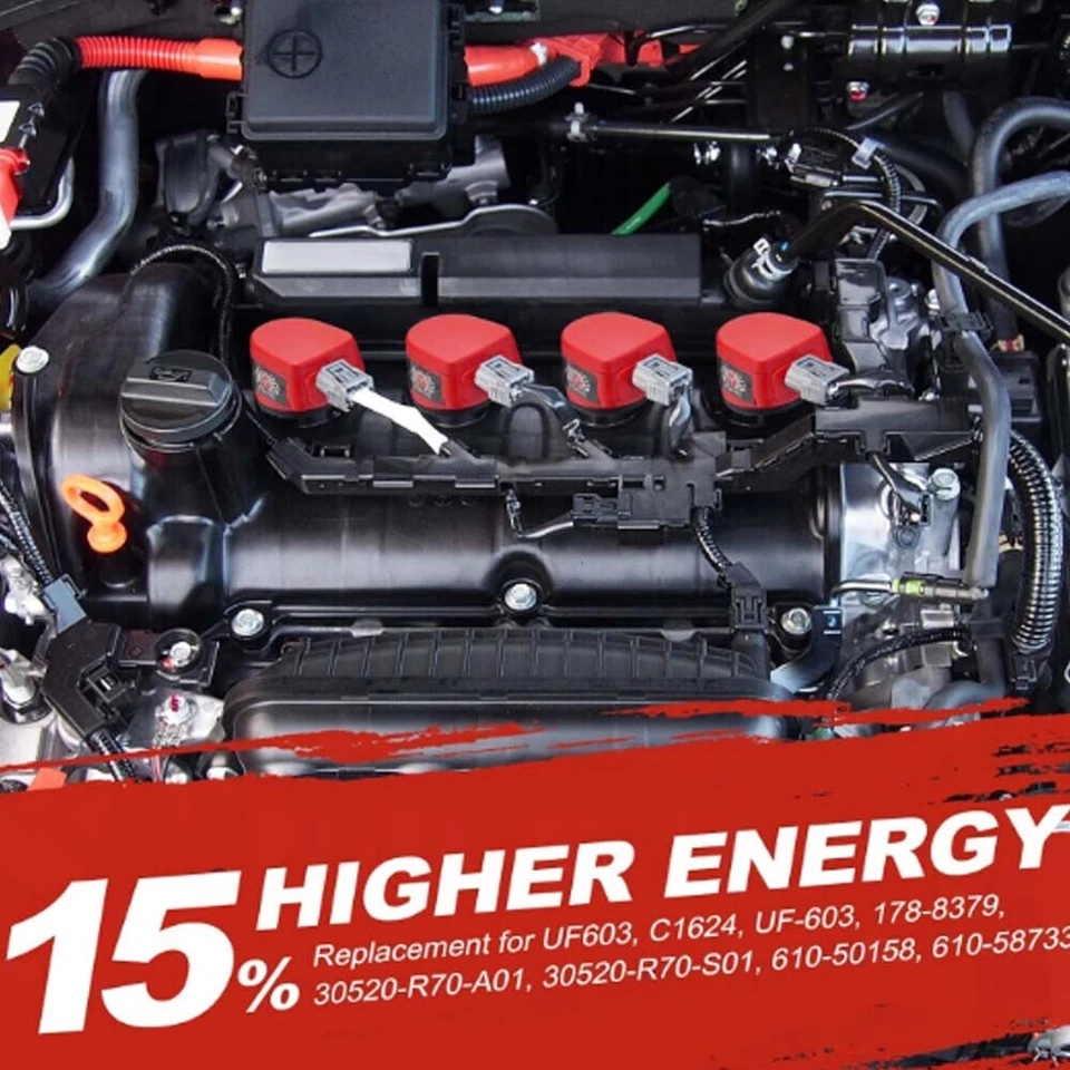 Bobina de encendido y bujía para Honda Odyssey Crosstour Accord Acura RL TL TSX V6 Foto 2 de 4