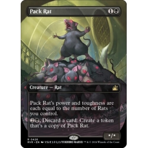 Pack Rat FOIL Alt Variant Art MTG Secret Lair Year of the Rat