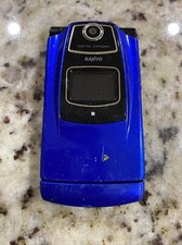Sanyo Katana SCP-6600 Blue Sprint Flip phone untested sold for parts or repair