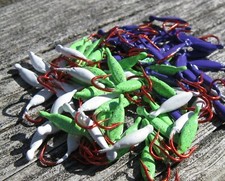 Lot of 30 Bluegill Candy 1/64oz Puffy Rice White Purple Seafoam Green M28