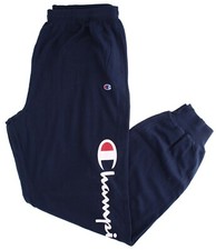 Pantalones deportivos Champion para hombre de jersey grandes y altos clásicos con guión forro de fieltro