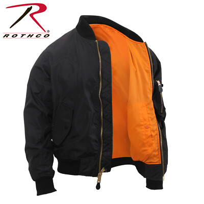 Rothco Lightweight MA-1 Flight Jacket - Black