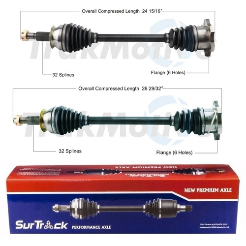 SurTrack Pair Set of 2 Rear CV Axle Shafts For Infiniti EX35 G37 M35 eBay
