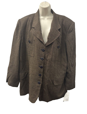 $162 NEW Rena Rowan Saville USA MADE Womens Blazer Size 22W NWT