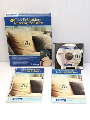 Brother Pacesetter SABESLET BES Embroidery Lettering Software USED ~ See Notes