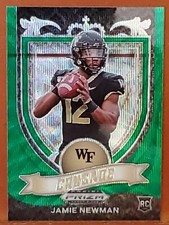 2021 Panini Prizm Draft Picks Green Wave #174 Jamie Newman C WAKE FOREST 