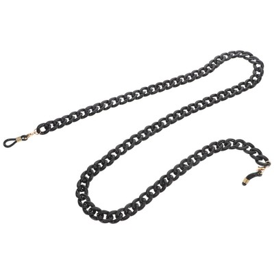  Acrylic Eyeglasses Chain Beaded Lanyard Necklace Black Lanyards