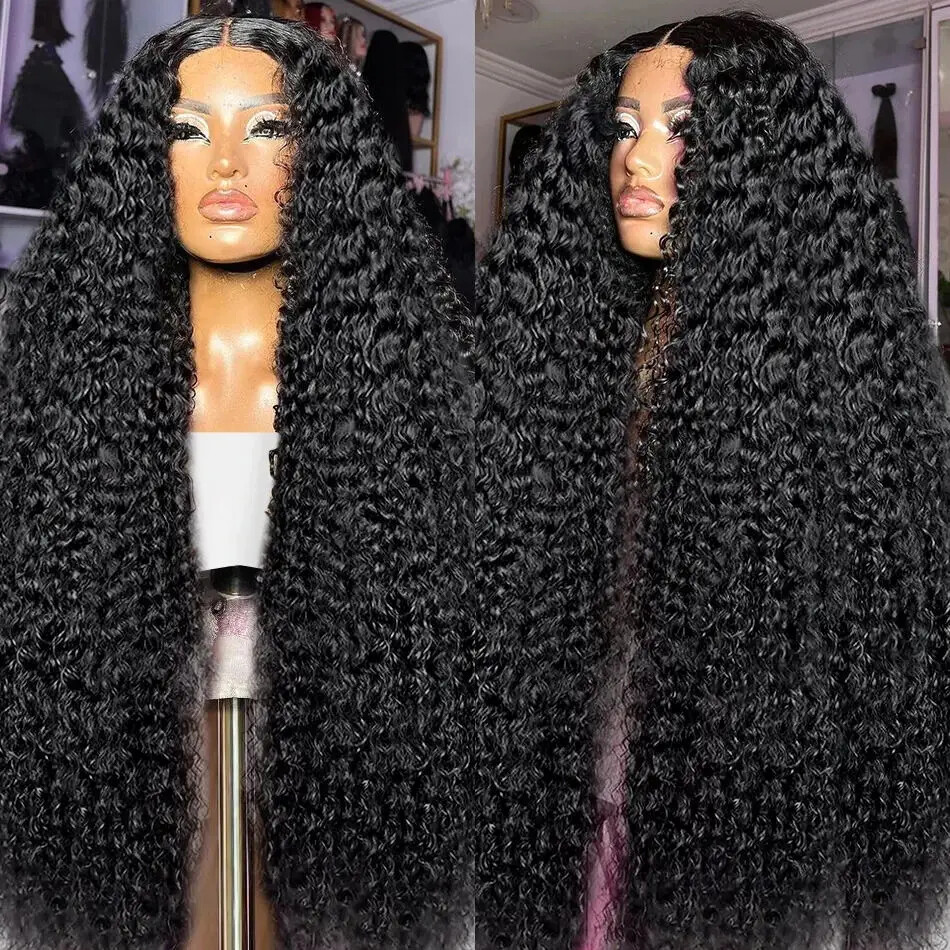 13x4 HD Lace Front Human Hair Wig Curly 4x4 7x5 Glueless Preplucked