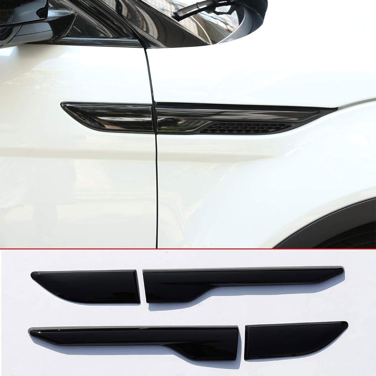 4X For Land Rover Range Rover Evoque Black Fender Side Air Vent Cover 2012-2018