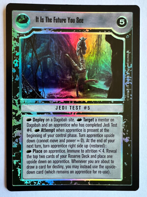 Star Wars CCG - Reflections I FOIL It Is The Future You See FS Elig Dollar Rare