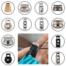 Spring Loaded Toggles Spherical Stop Cord Locks End Single Double Hole Stoppers