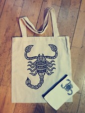 Sac à main et sac à main réutilisable Scorpion conçu main
