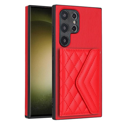 Grid Leather Card Slot Phone Case For Samsung S24 S23 S22 A54 A14 A53 A13 A25 - 第 7/15 張圖片