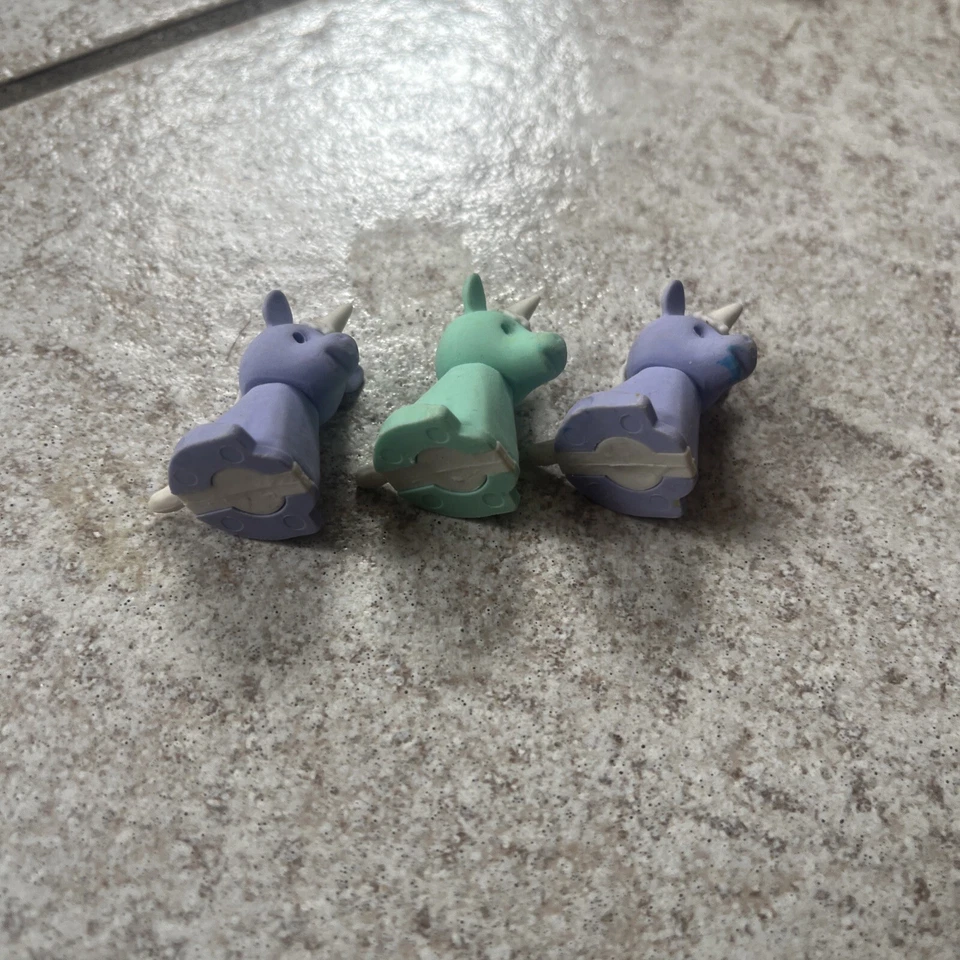 Iwako ластик винтажный зубы кролика слона Серебряный пистолет обезьяна единорог кекс - Изображение 3 из 4