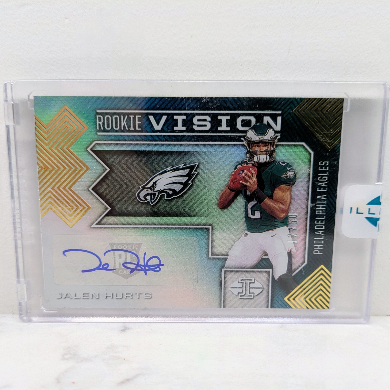 Jalen Hurts Panini Illusions Rookie Vision Signatures #RV7 Base