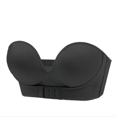 Strapless Push Up Bra Women Front Closure Seamless invisible Lingerie Solid Bras