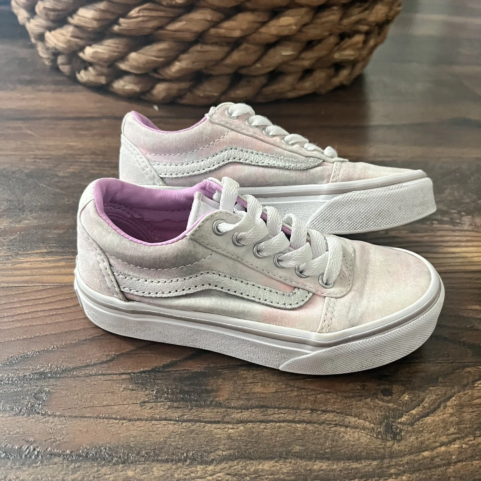 Scarpe Vans bambino 11 Missy Oldol Skoolorm platform sneak bass rosater glitt