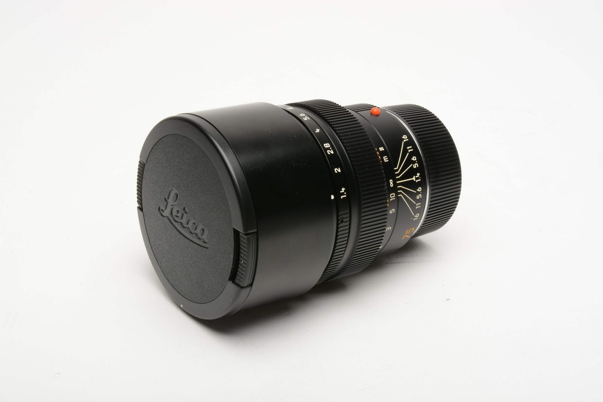 美品 ライカ Leica Summilux-M 75mm f1.4 E60 Leica Summilux-M 75mm f1.4 Black E60 Lens, Mint! 11818 (Made