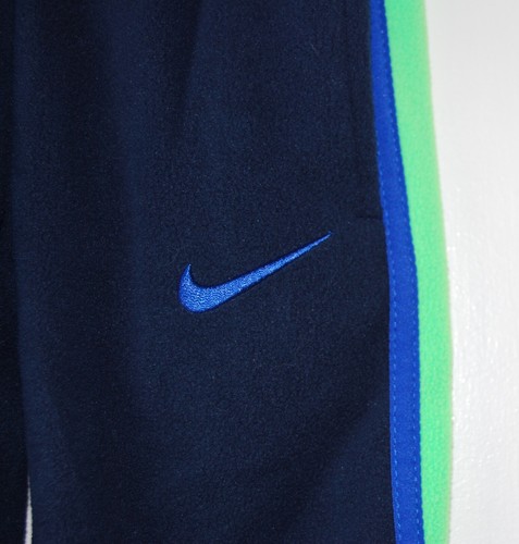 NWT Nike Little Boys Obsidian Navy Blue Fleece Therma-Fit Track Pants sz 4 - Picture 3 of 8
