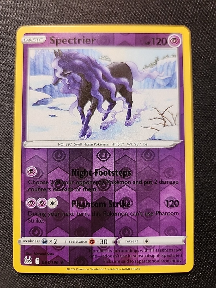 Pokémon TCG Spectrier 081/196 Swsh11: Lost Origin Reverse Holo | eBay