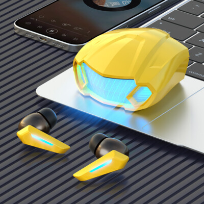 TWS 5.2 Bluetooth Earphones Wireless Earphones Cool Glowing Mecha Headphones