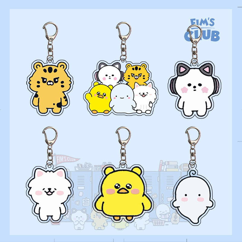 LESSERAFIM チェウォン キーホルダー KIMACHI fimsclub Kpop LE SSERAFIM FIM'S CLUB Cartoon Cute Acrylic Keychain