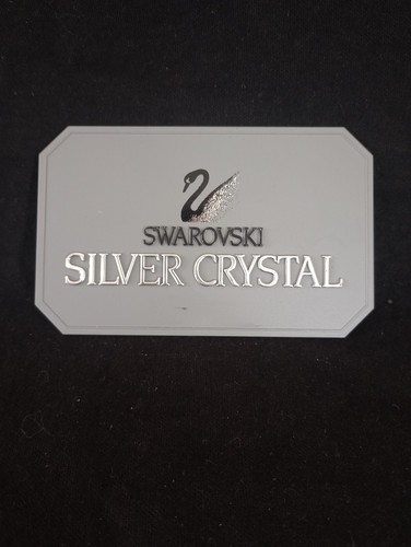 Seltene nicht mehr erhältliche Swarovski Kristall Kunststoff Händler Display Plakette