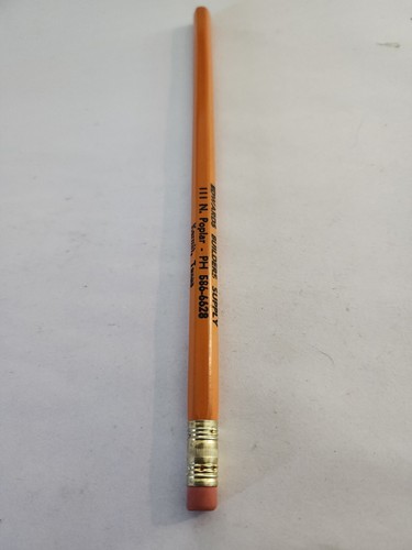 Vintage Advertising Pencil Edwards Builders Supply Kermit Texas Unsharpened - Picture 3 of 5