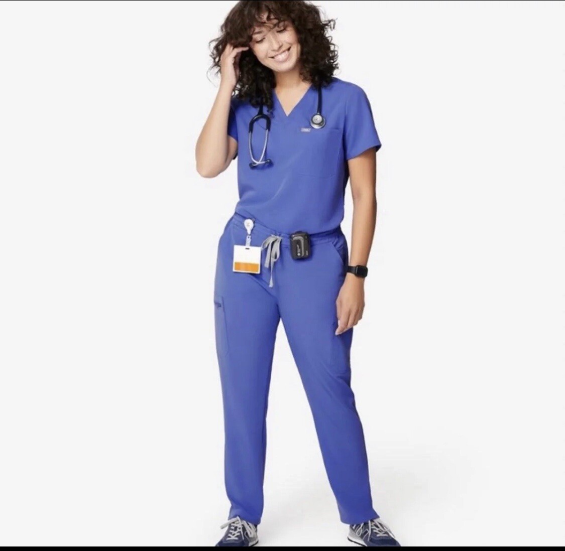 NWT FIGS Women's scrub set- Denim blue, Catarina XXSmall , Yola