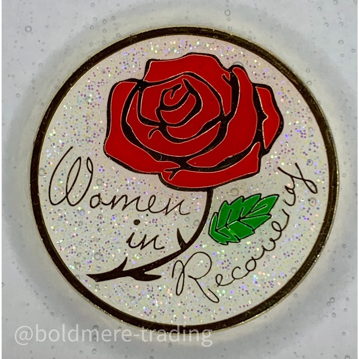 Sobriety Chip Necklace Alcoholics Anonymous (AA) Symbol Pendant In A Circle Of Crystals U2013 Sterling Silver Recovery Jewelry Aa Necklace For Women - Foto 6