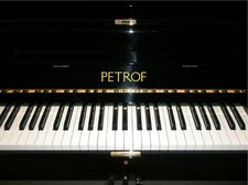 Adesivo decalcomania trasferimento vinile Petrof oro metallizzato nome pianoforte marca