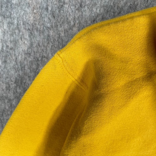 Ellesse Hoodie Mens Medium Yellow Logo Fleece Lined Gym Casual Jumper Top - Picture 13 of 16