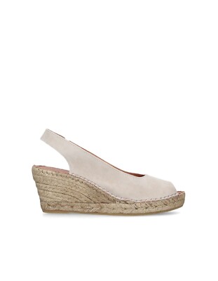 carvela espadrille  sharon wedge suede  singback 7cm size 40 