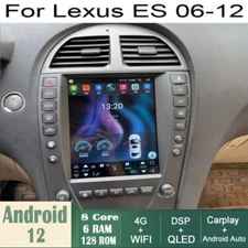 Car Android GPS Navigation Wifi 12.1" For Lexus ES ES350 es300h 06~12 6+128G