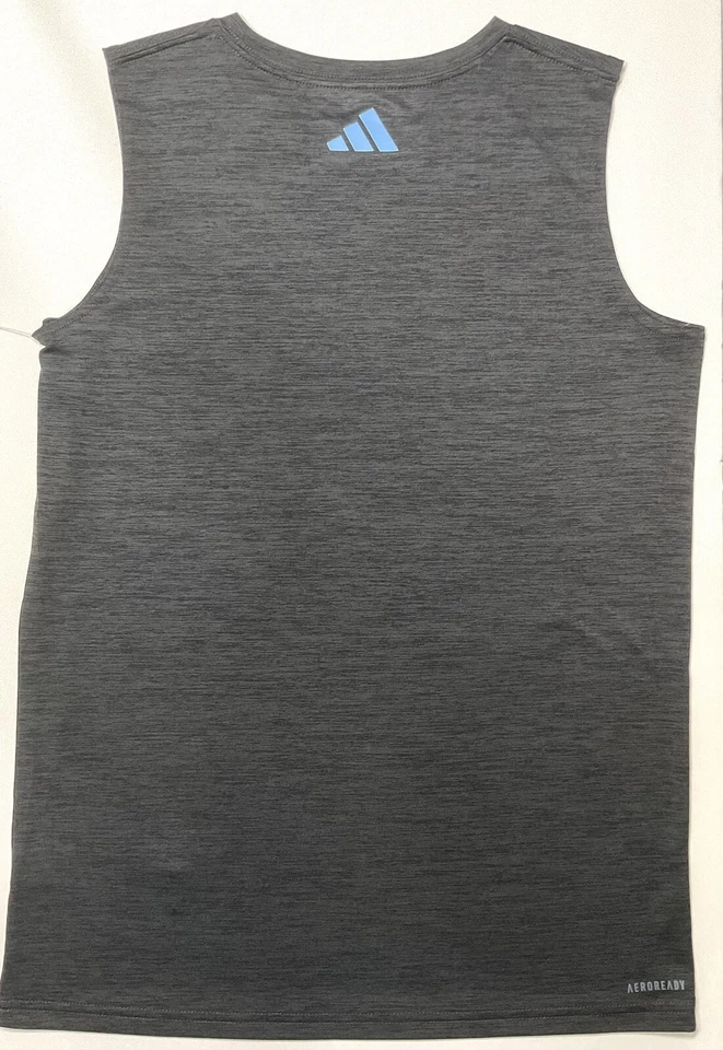 Boys Adidas Athletic Tee Tank Shirt Youth Sports Training Muscle Active Wear L - Image 2 of 4