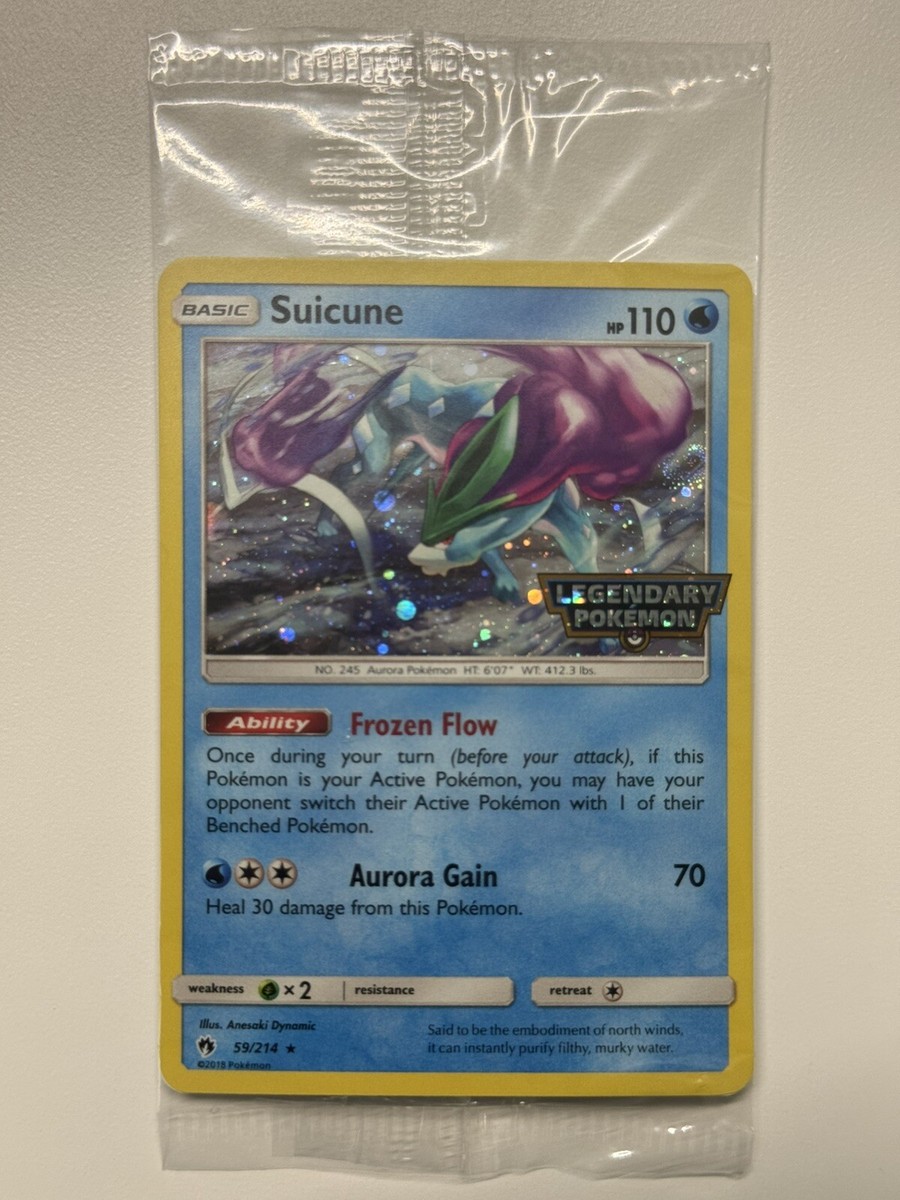 EU Exclusive Suicune 59/214 Legendary Pokémon Stamped Promo