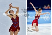 Ice Skating Adult Figure skating Dress Gymnastics Costume red