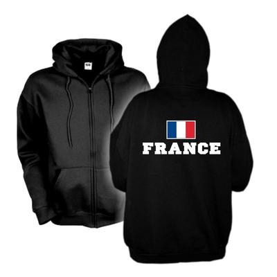 Kapuzenjacke FRANKREICH France Flagshirt Hoodie Sweatjacke S-6XL (WMS02-21e)