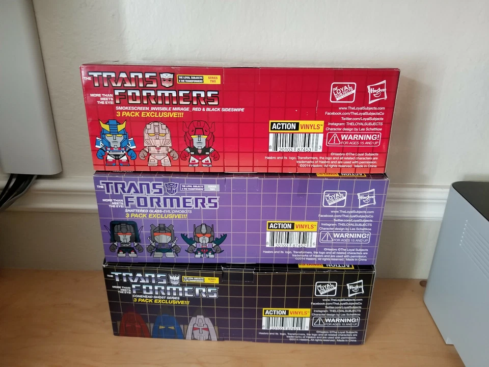 SDCC 2014 Loyal Subjects Transformers bundle Ghost, Shattered Glass, Smokescreen - Image 3 of 3