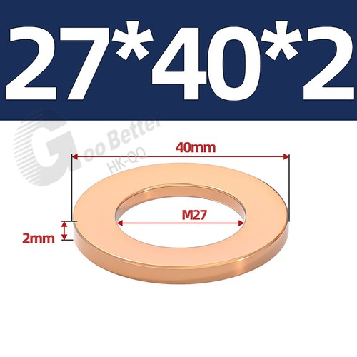 Copper Sealing Washers Metric - M3 M4 M5 M6 M8 M10 M12 M14-M60 Sump Plug Washer - Picture 119 of 130